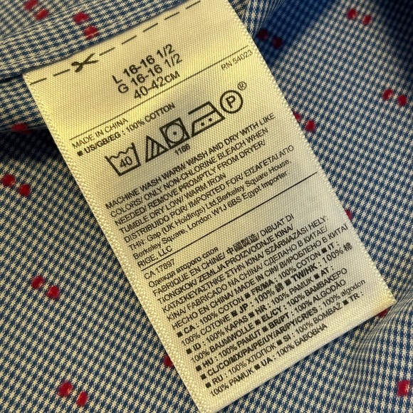 Banana Republic Non-Iron Dress Shirt - Sz L - Picture 12 of 14